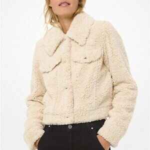Michael Kors Faux Sherpa Trucker Jacket